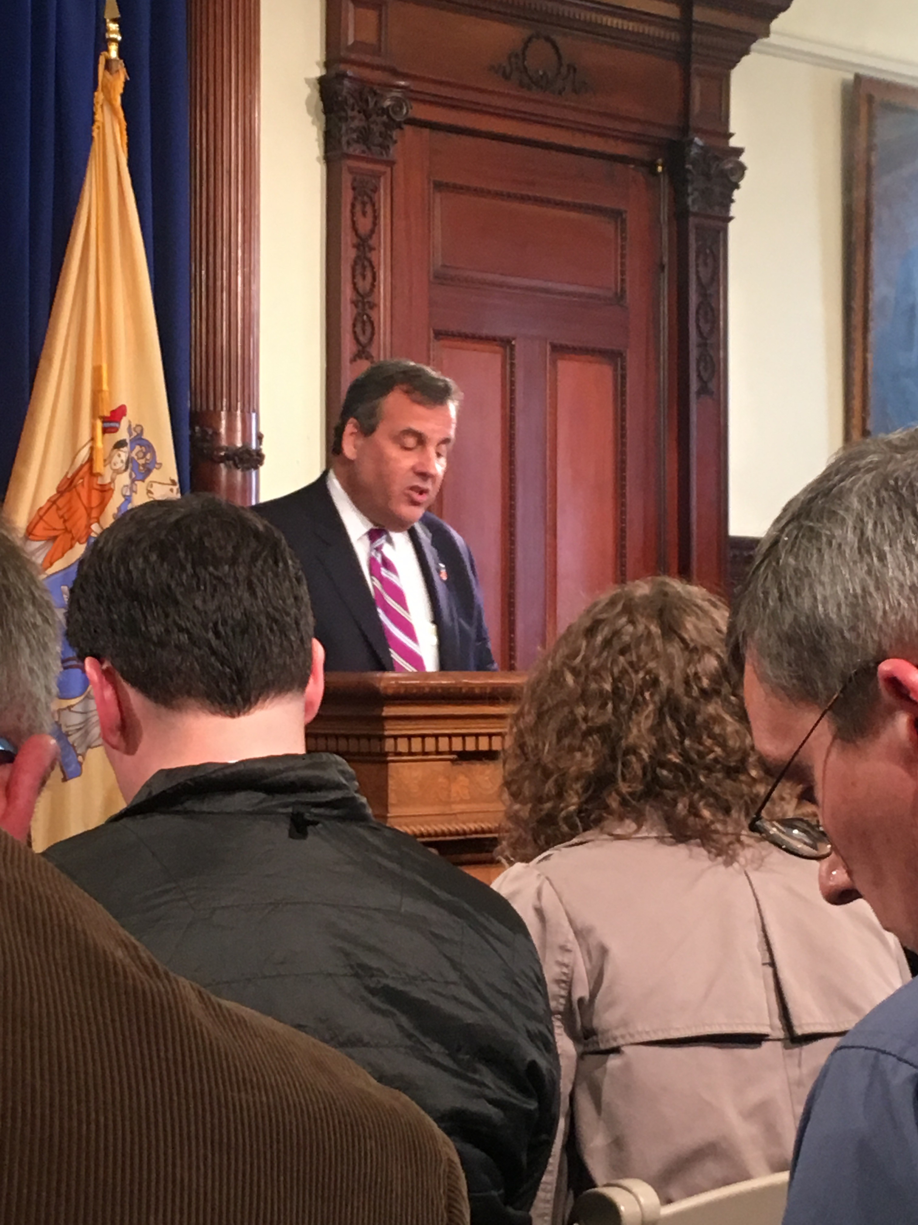 Gov. Christie holds press coference